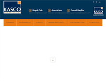 Tablet Screenshot of kascoinc.com